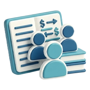 Dedicated bookkeeping team icon