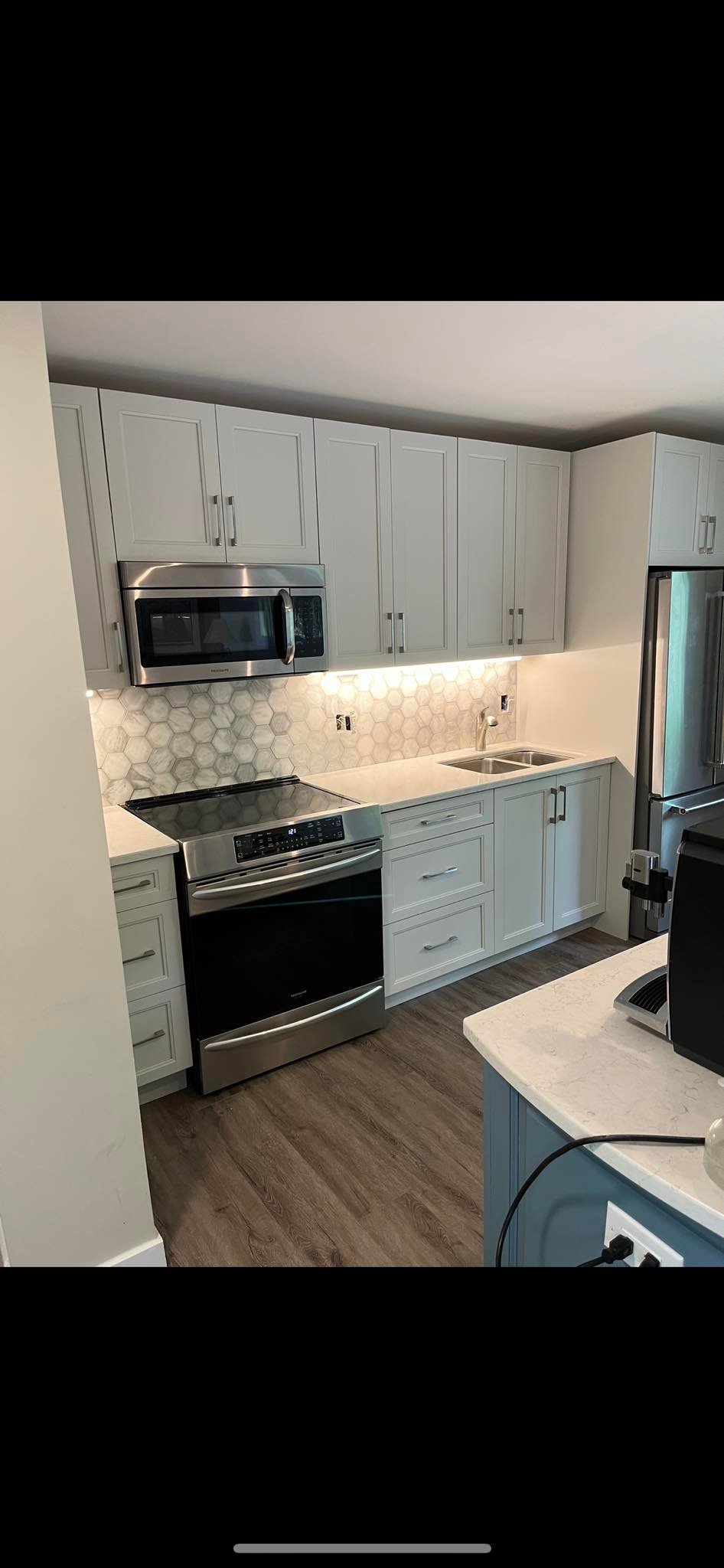 White kitchen renovation