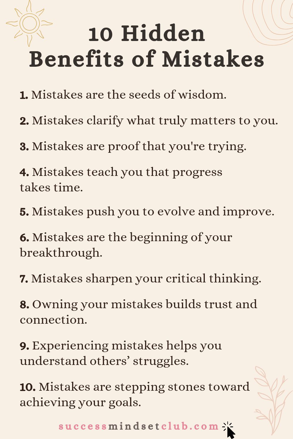 The benefits of mistakes