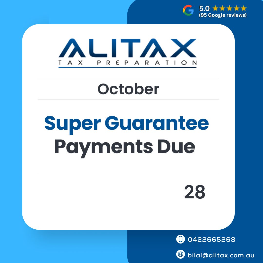 Super Guarantee October Deadline — Pay by 28 October to Stay Compliant