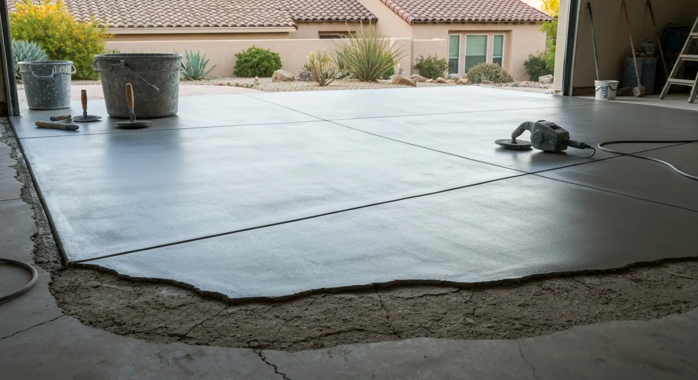 Concrete overlay application