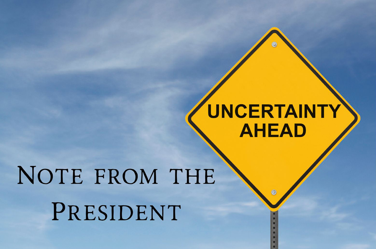 Our President's Message in our Summer Foodgram