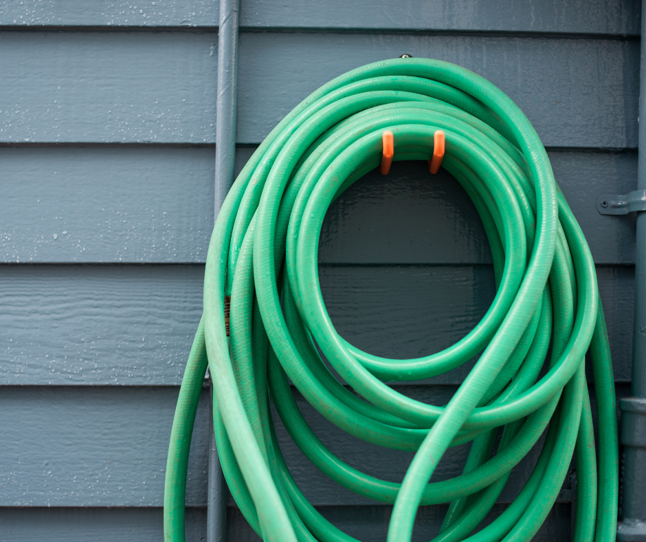 Remove and drain garden hoses to prevent trapped water from freezing Remove and drain garden hoses to prevent trapped water from freezing