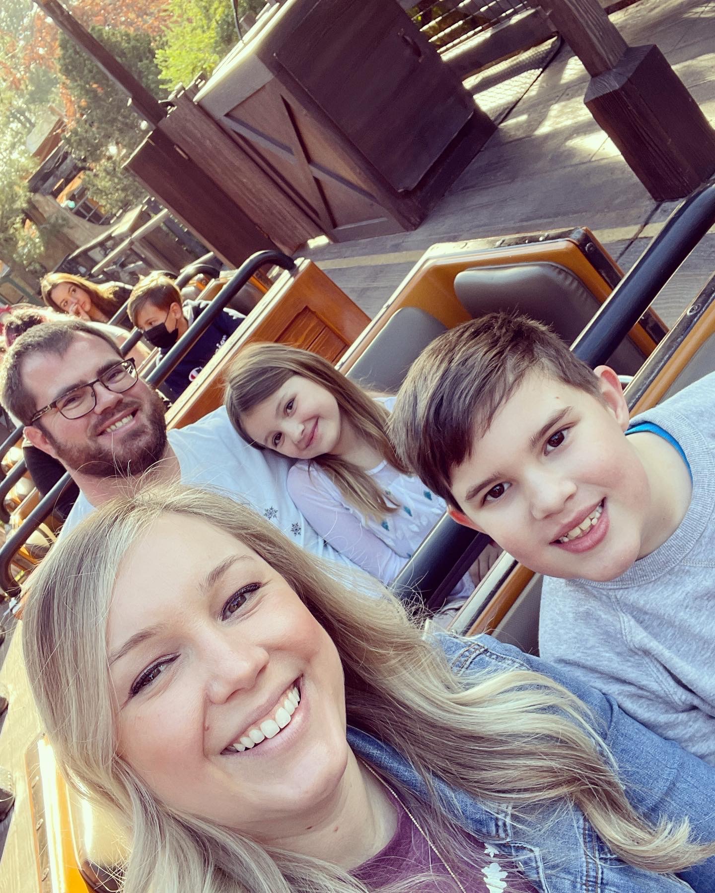 Disneyland California Family on Big Thunder Mountain