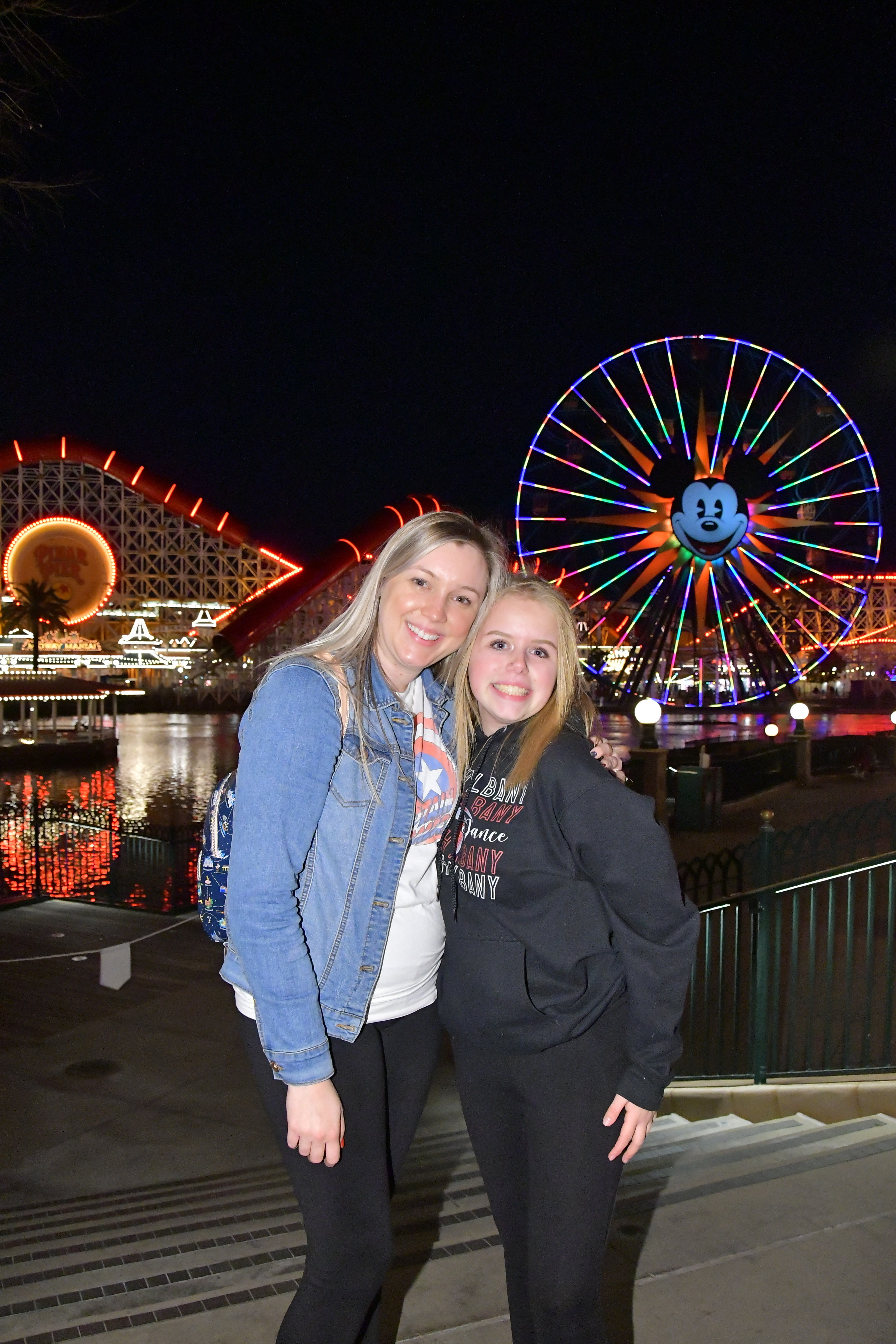 Disney's California Adventure Pixar Pier at night
