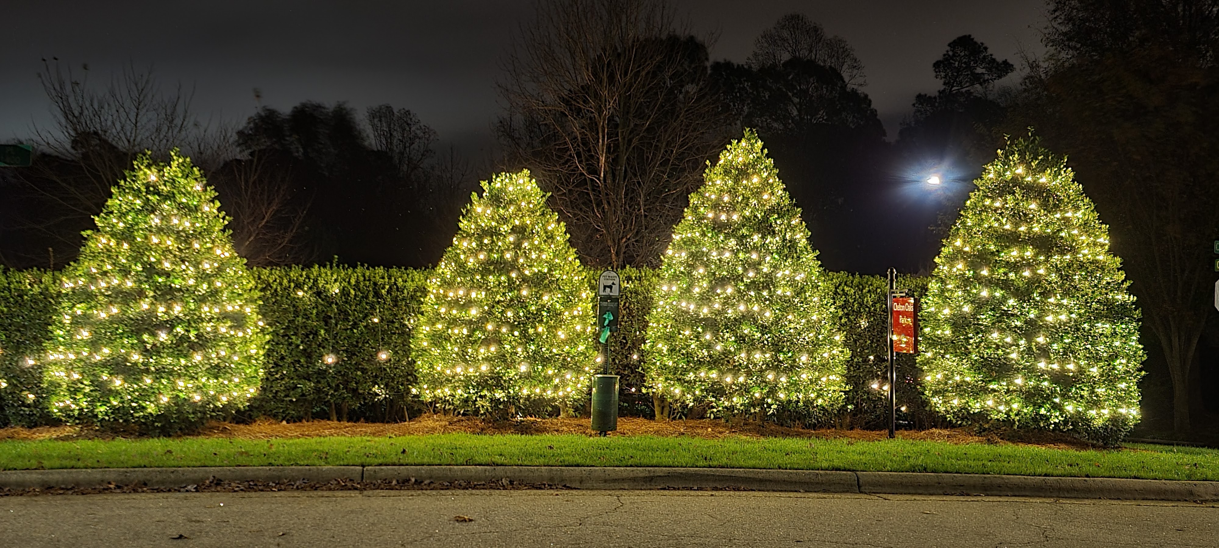 Christmas lights installation