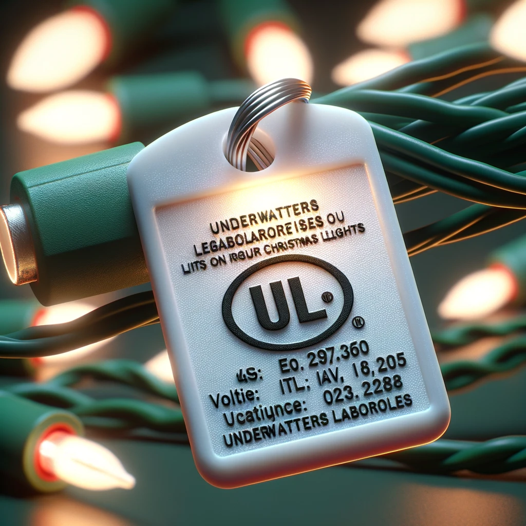 Ul tag for Christmas Lights