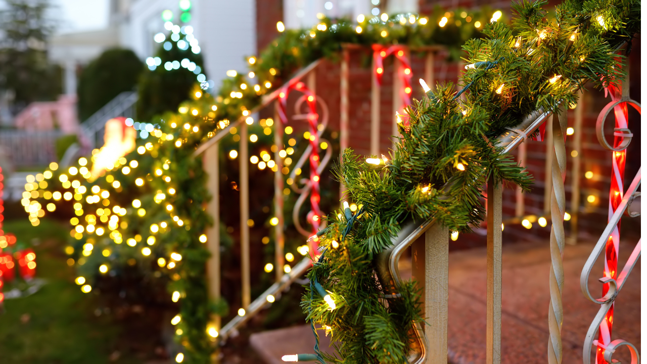 Christmas lights decorating Christmas lights decorating