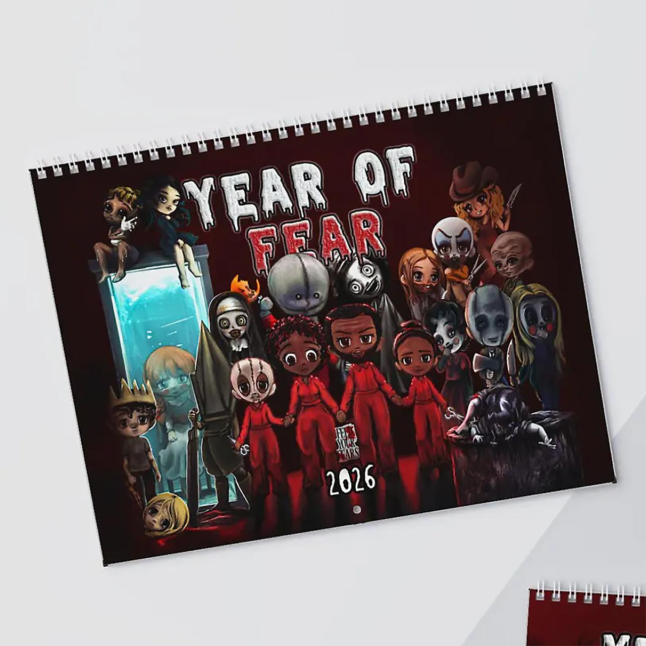 Year of Fear 2026 Wall Calendar