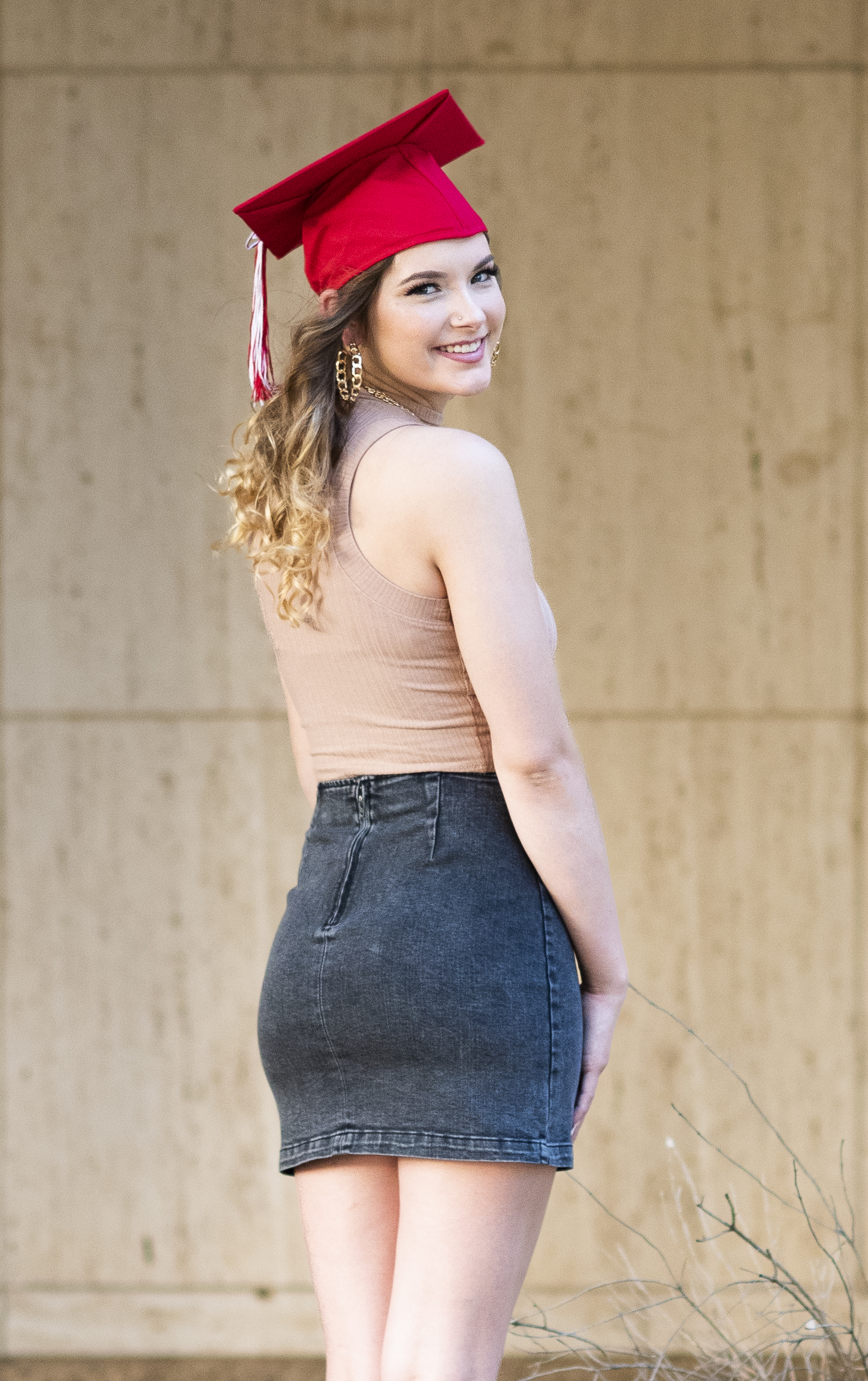 Female Senior in Graduation Cap
