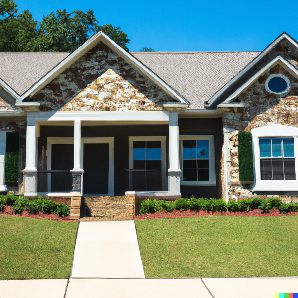 photo of a home on a spring day