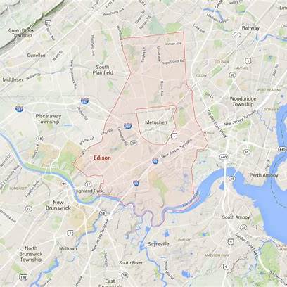Map of Edison NJ Area