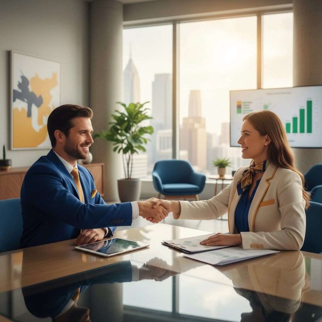 business people shaking hands on a deal business people shaking hands on a deal