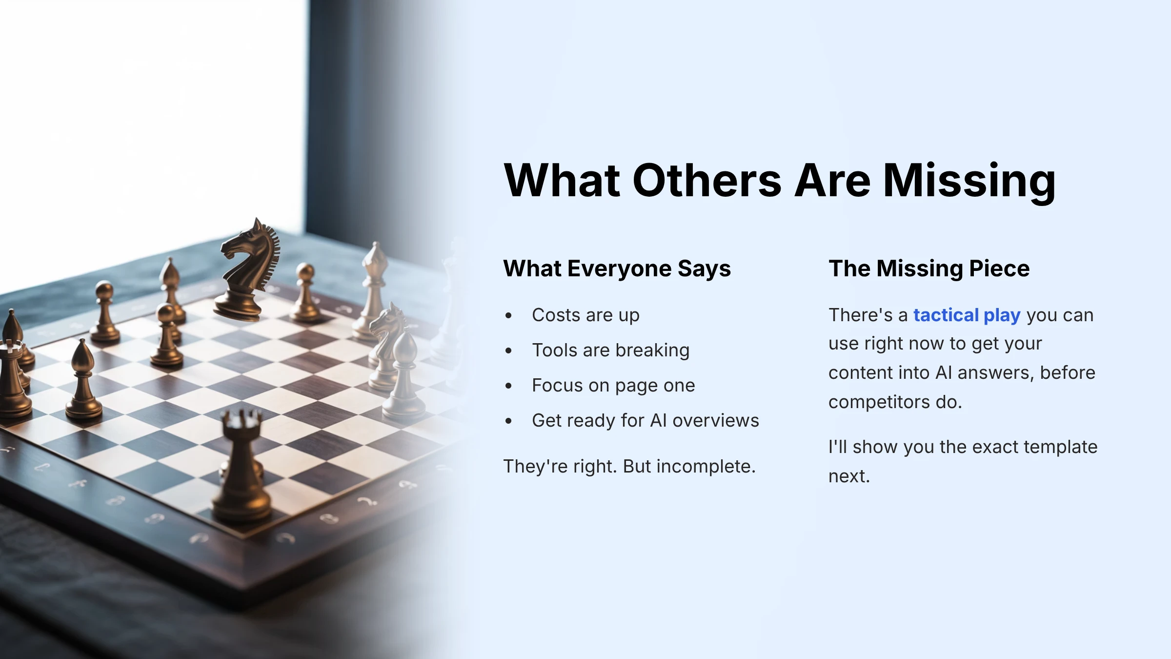 What others are missing