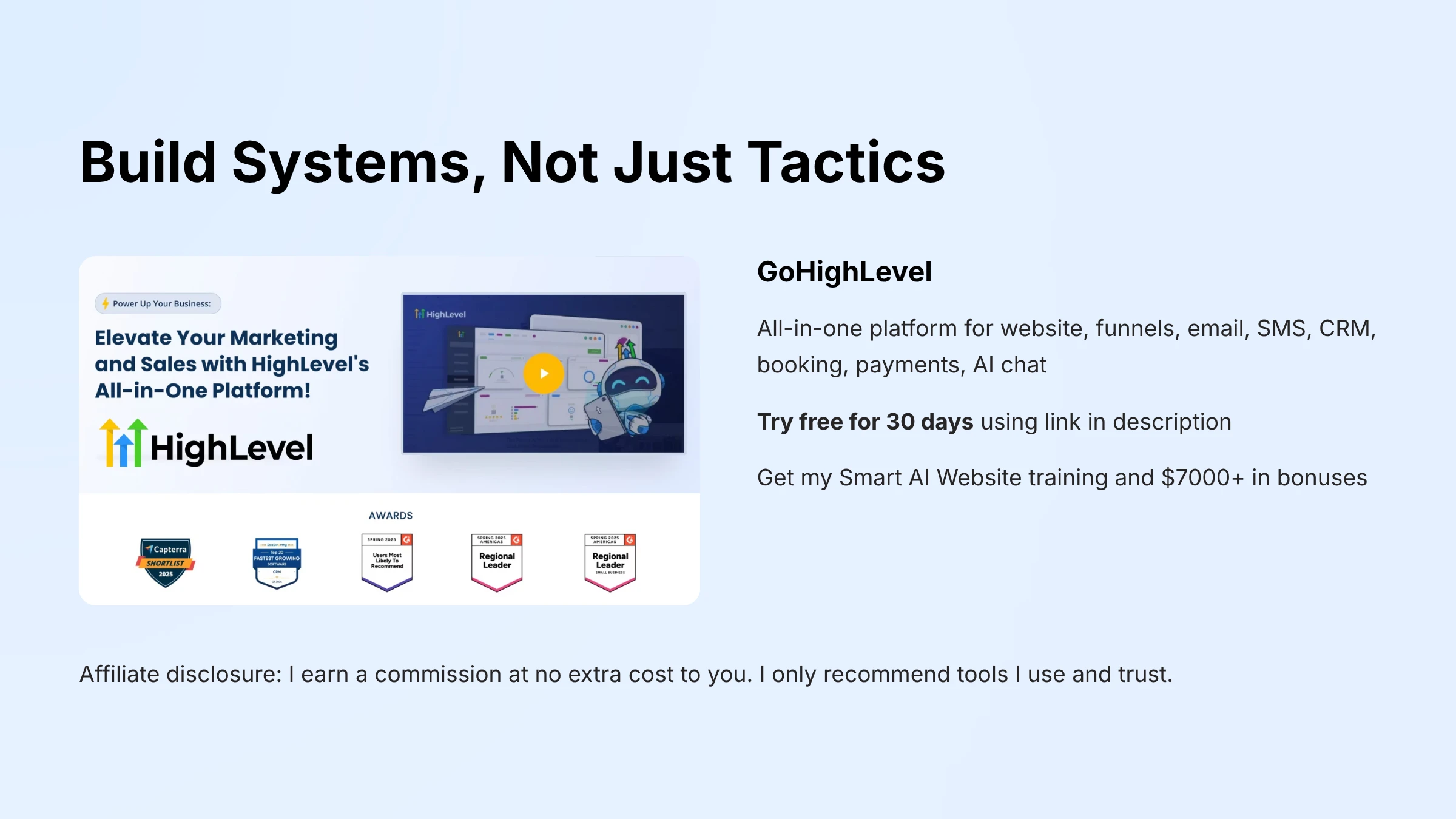 GoHighLevel Build Systems 