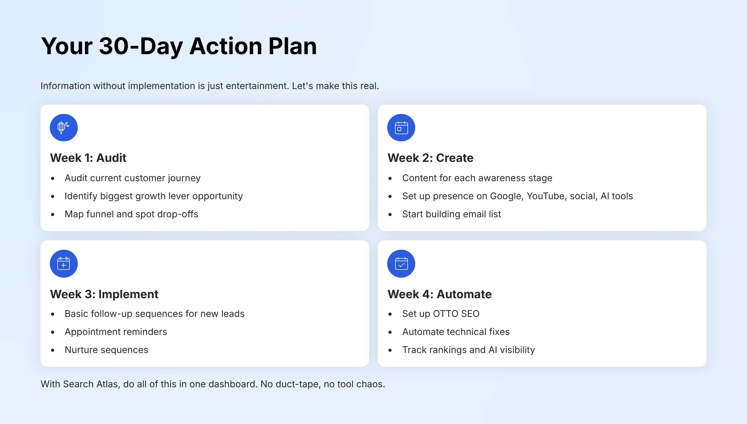 30 day AI SEO action plan