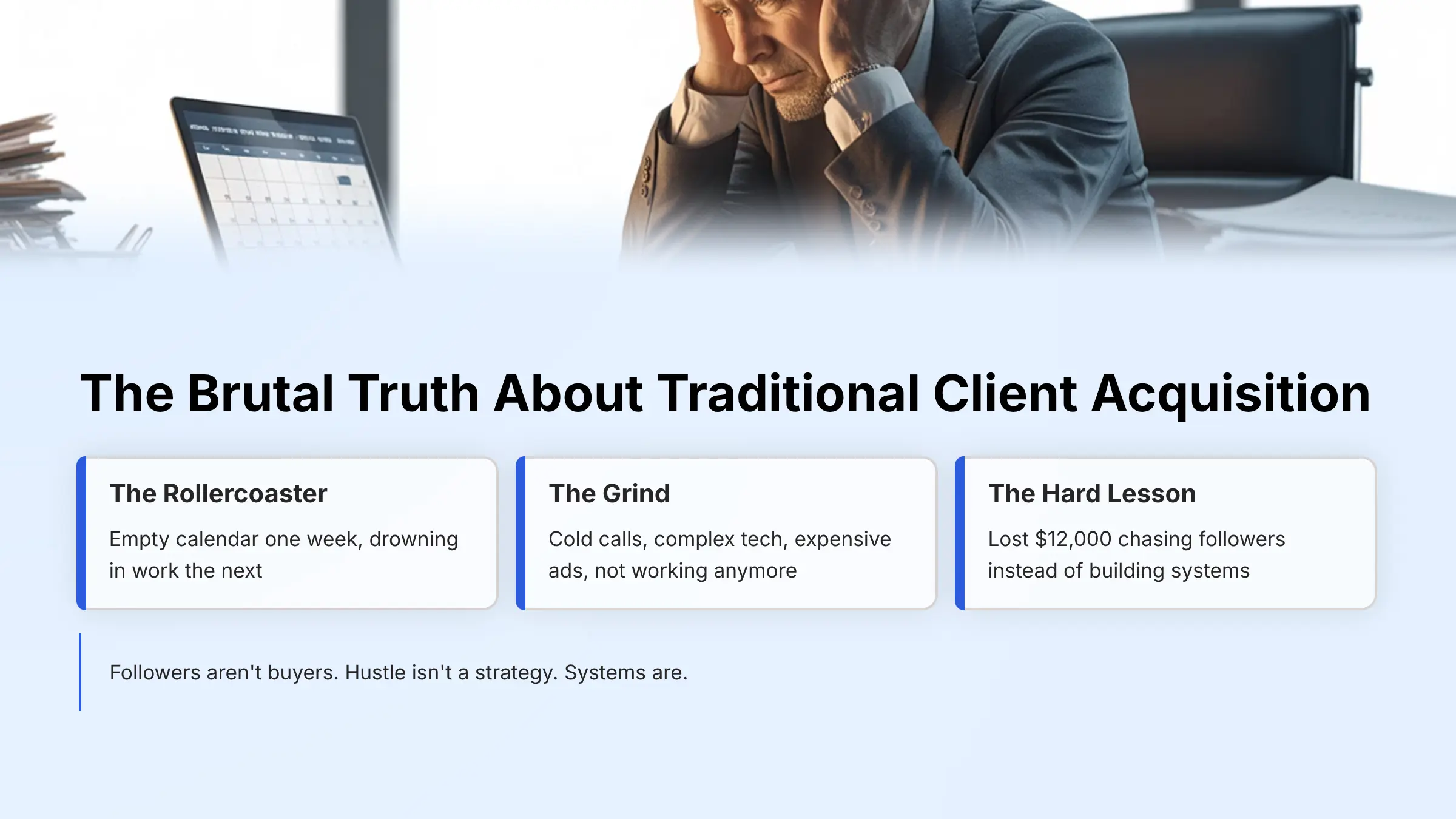 The brutal truth about traditional client acquisition