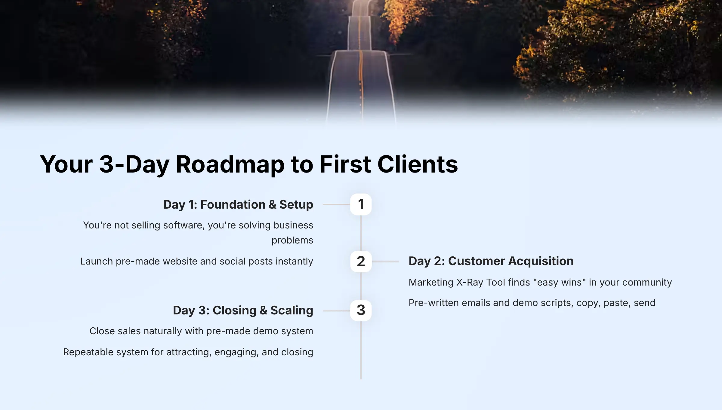 Your 3 Day Roadmap to First Clients