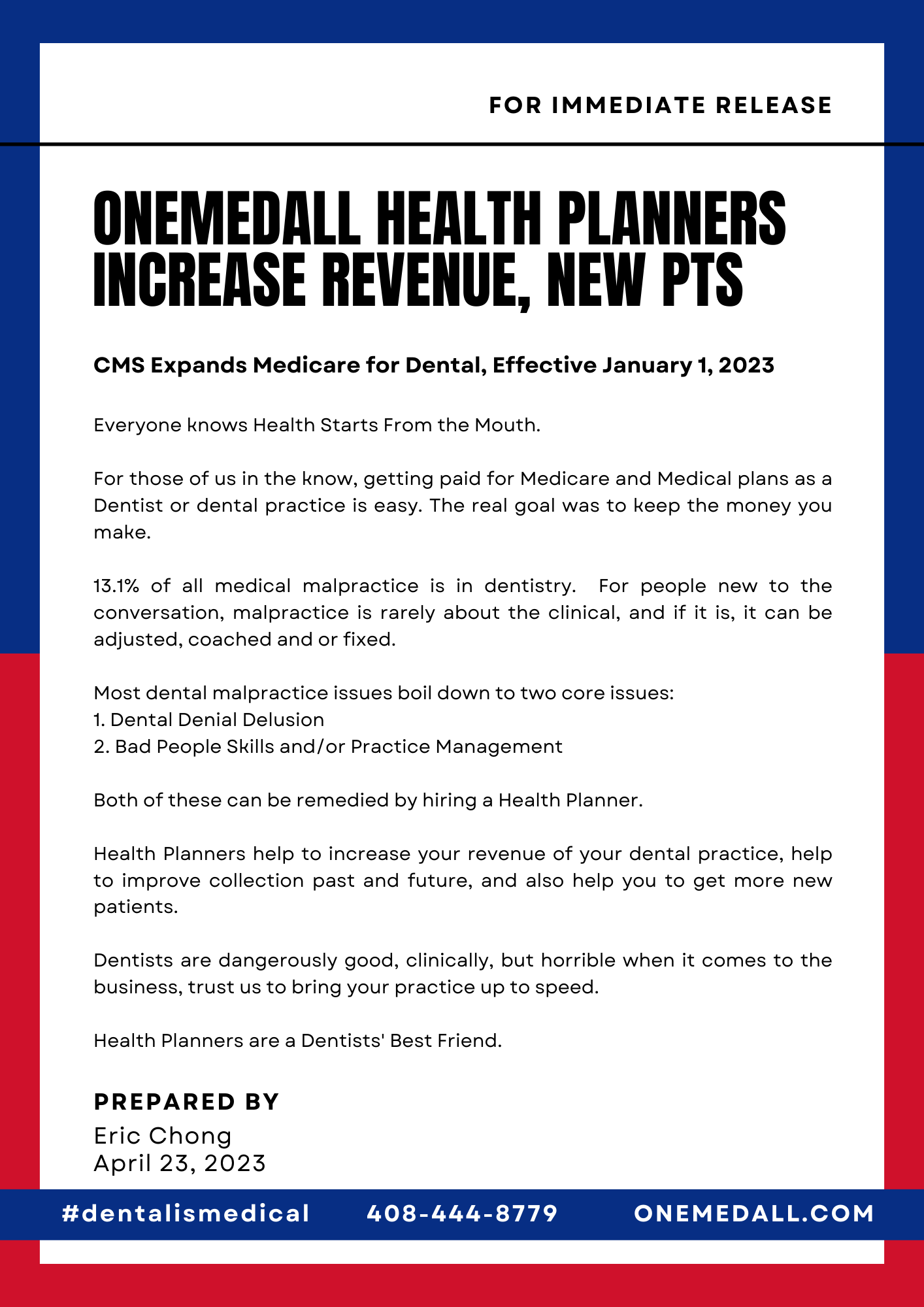 OneMedAll Health Planners Increase Revenue & New Patients 