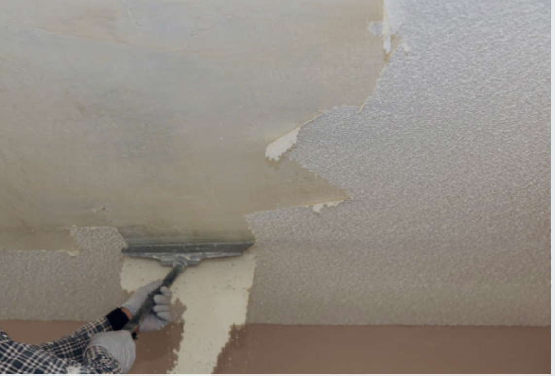 Out With the Old, In With the New: Enjoy a Modern Ceiling with Healthy Home's Popcorn Removal. Out With the Old, In With the New: Enjoy a Modern Ceiling with Healthy Home's Popcorn Removal.