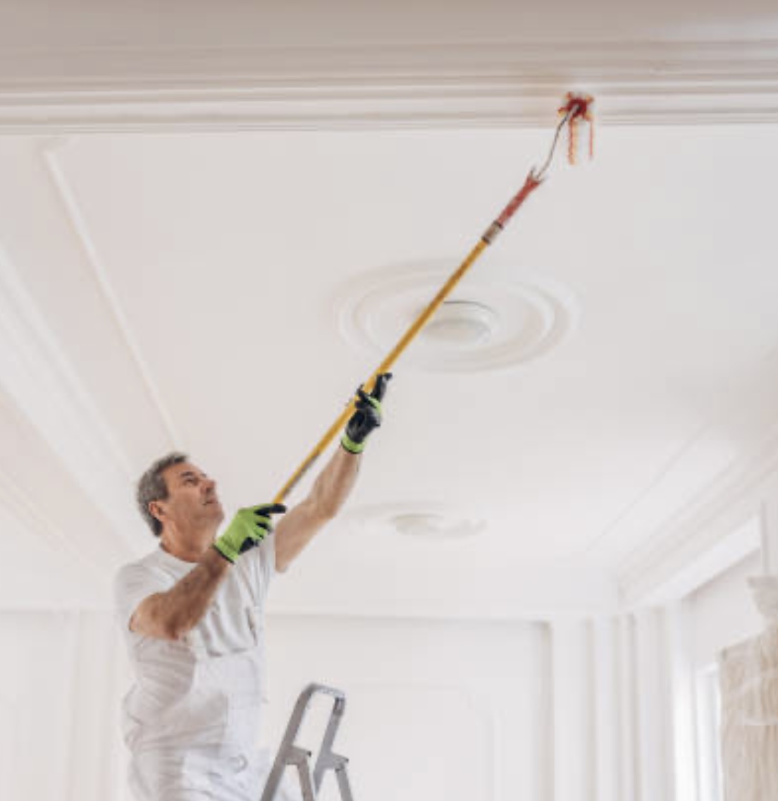 I am finishing ceilings after popcorn removal by Healthy Homes Inc. I am finishing ceilings after popcorn removal by Healthy Homes Inc.