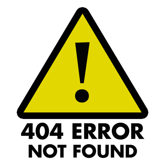 404 error on page 404 error on page