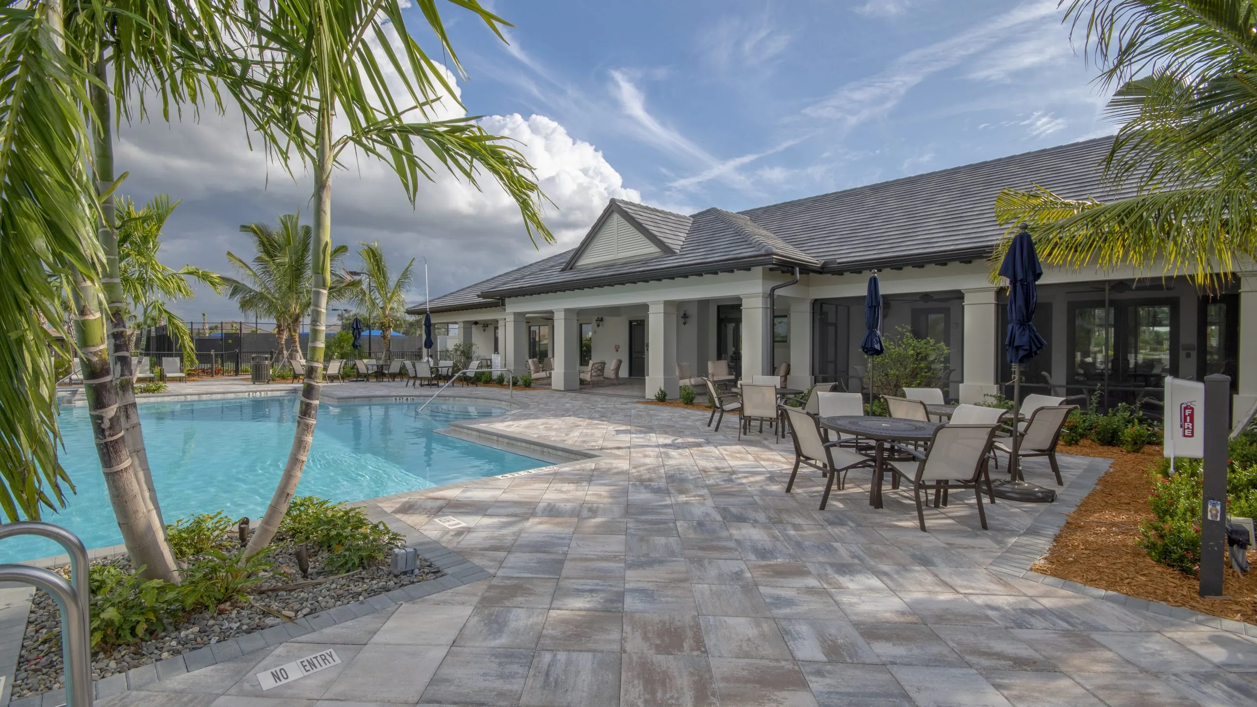 Divosta Pulte Clubhouse Exterior Pool Building
