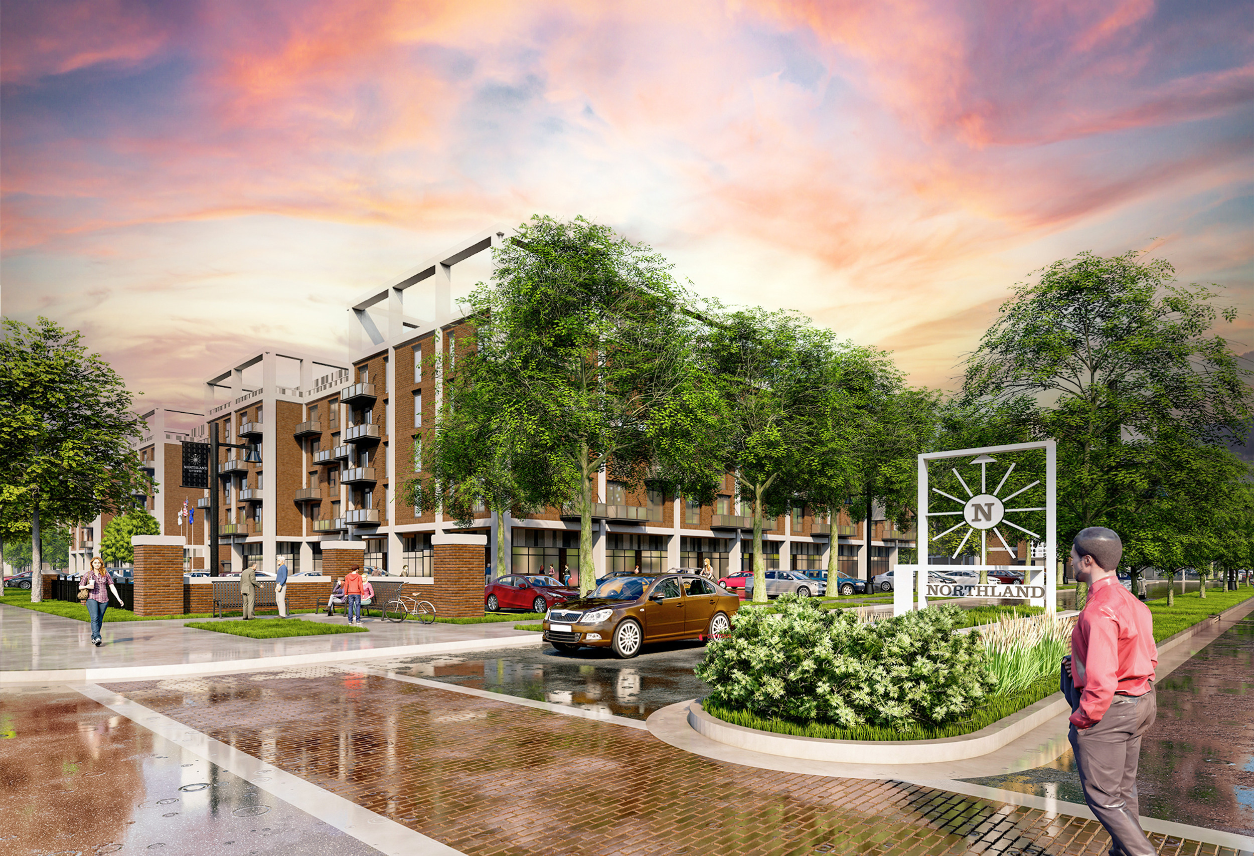 Northland City Center 3d rendering
