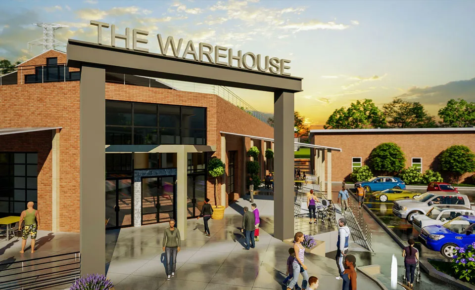 American Spinning Mill 3d rendering