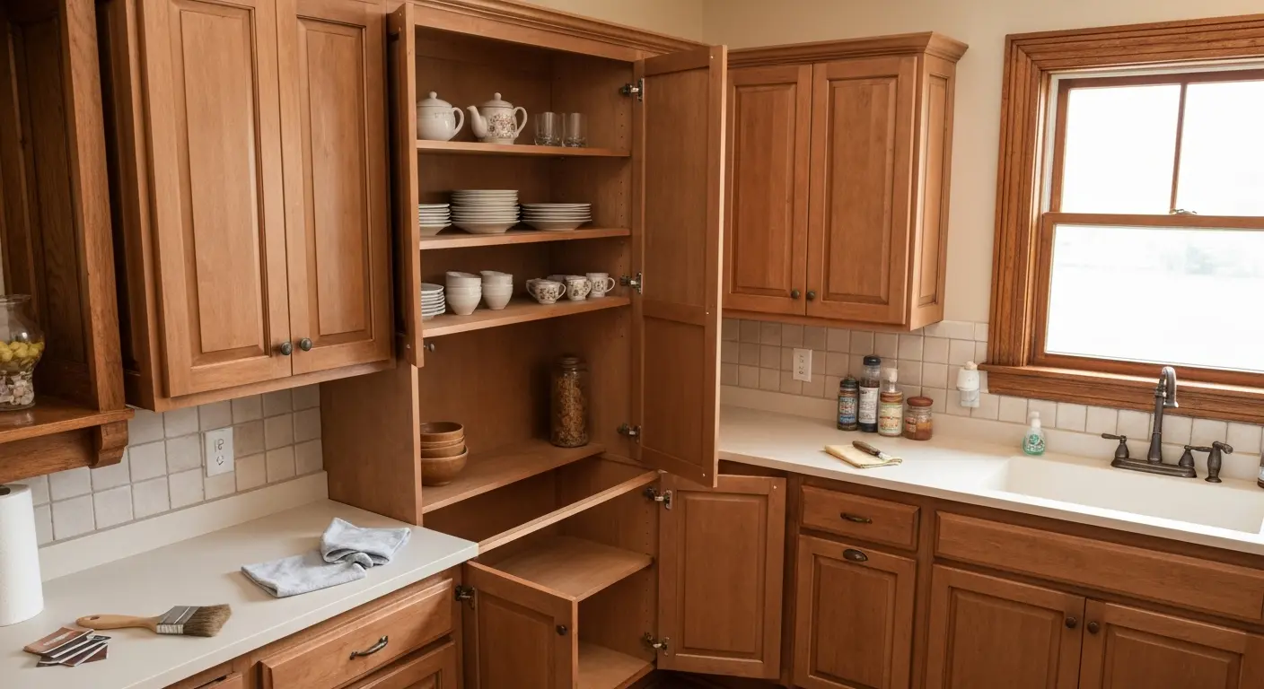 Kitchen cabinet finishing