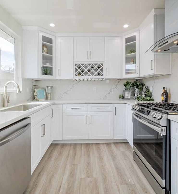 Modern house exterior with wood facade