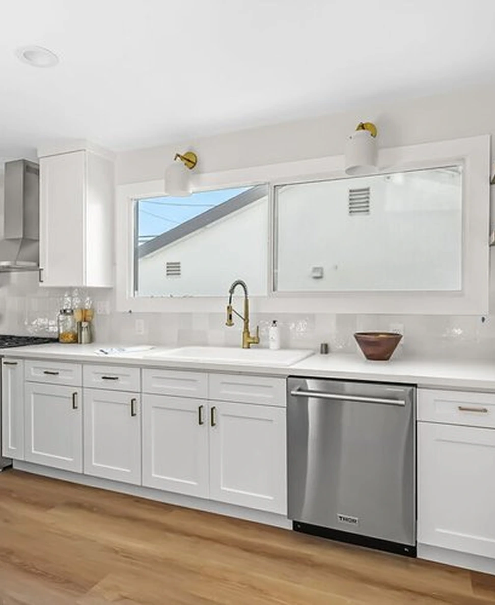 Modern house exterior with wood facade