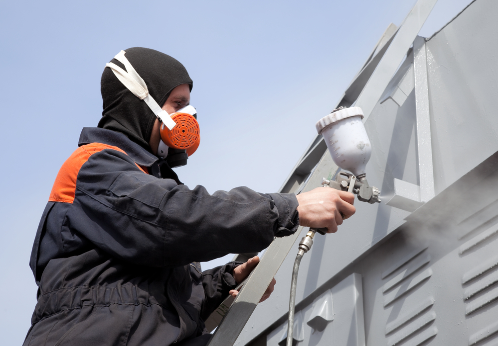 Warehouse painting challenging job site