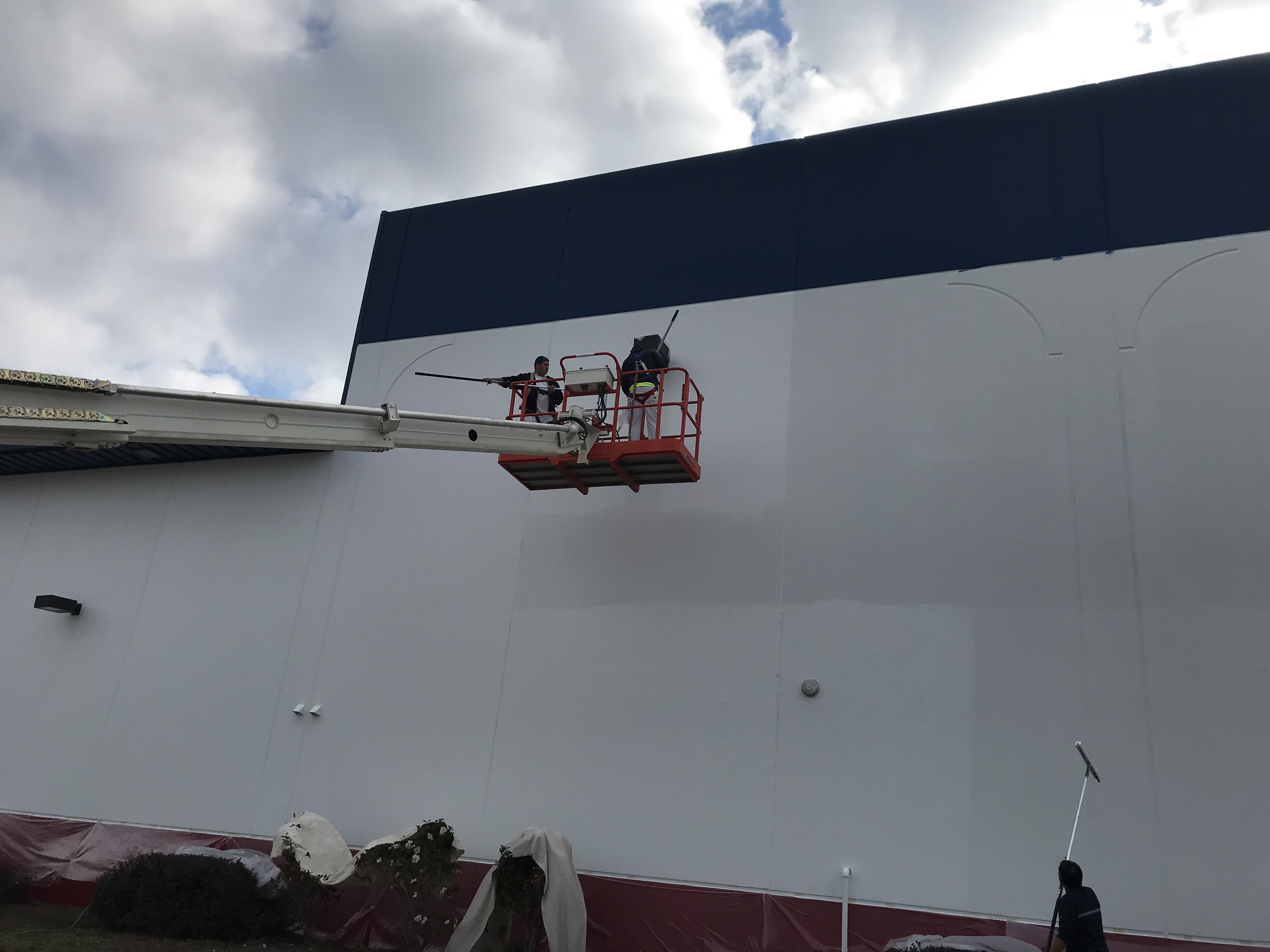 Industrial painting project planning and coordination