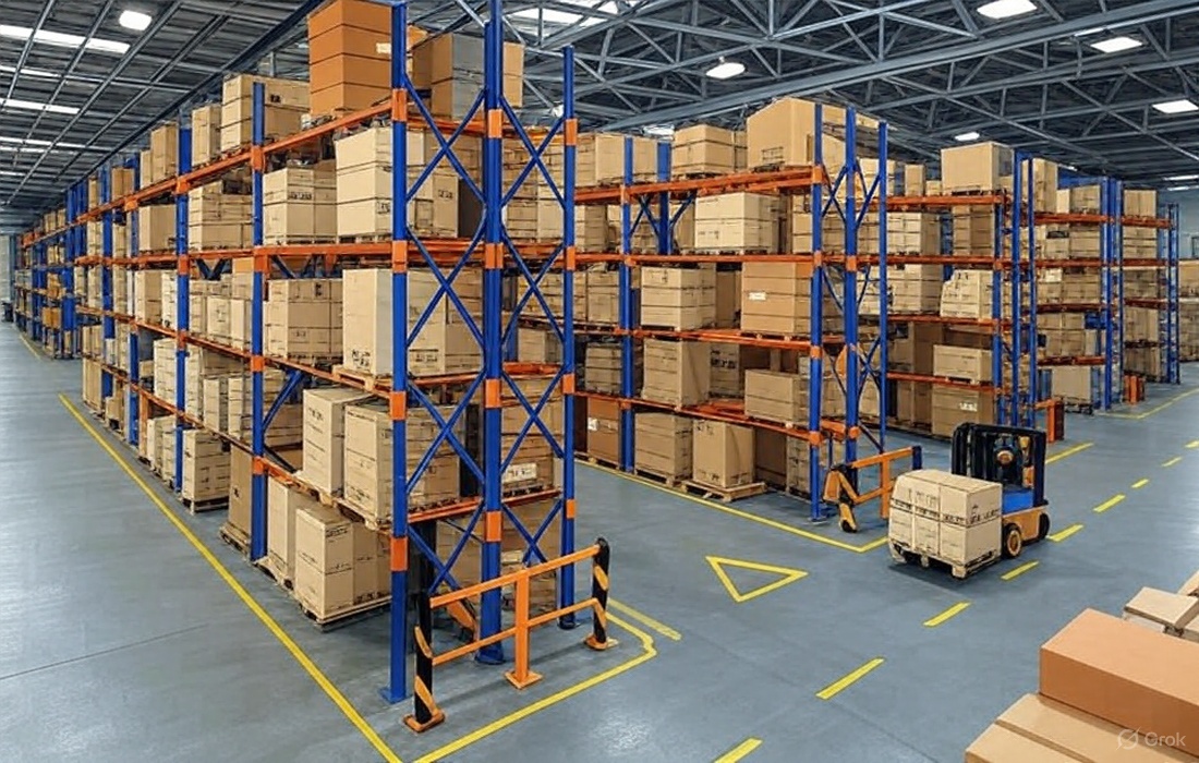 Atlanta Warehouse Line Striping by Southeast Commercial Services
