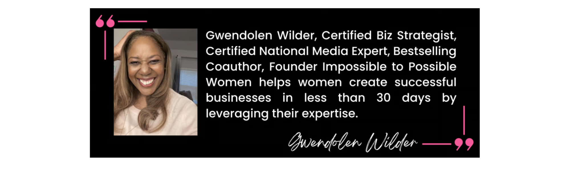 gwendolen wilder business coach