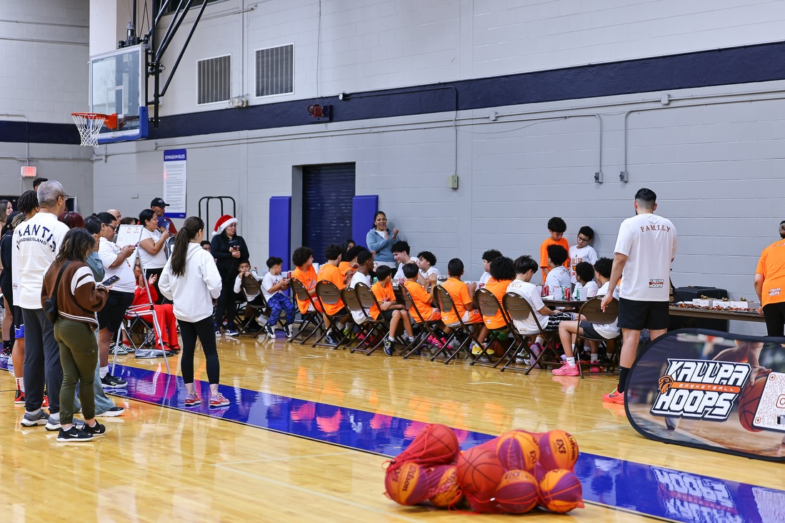 Basketball training moment