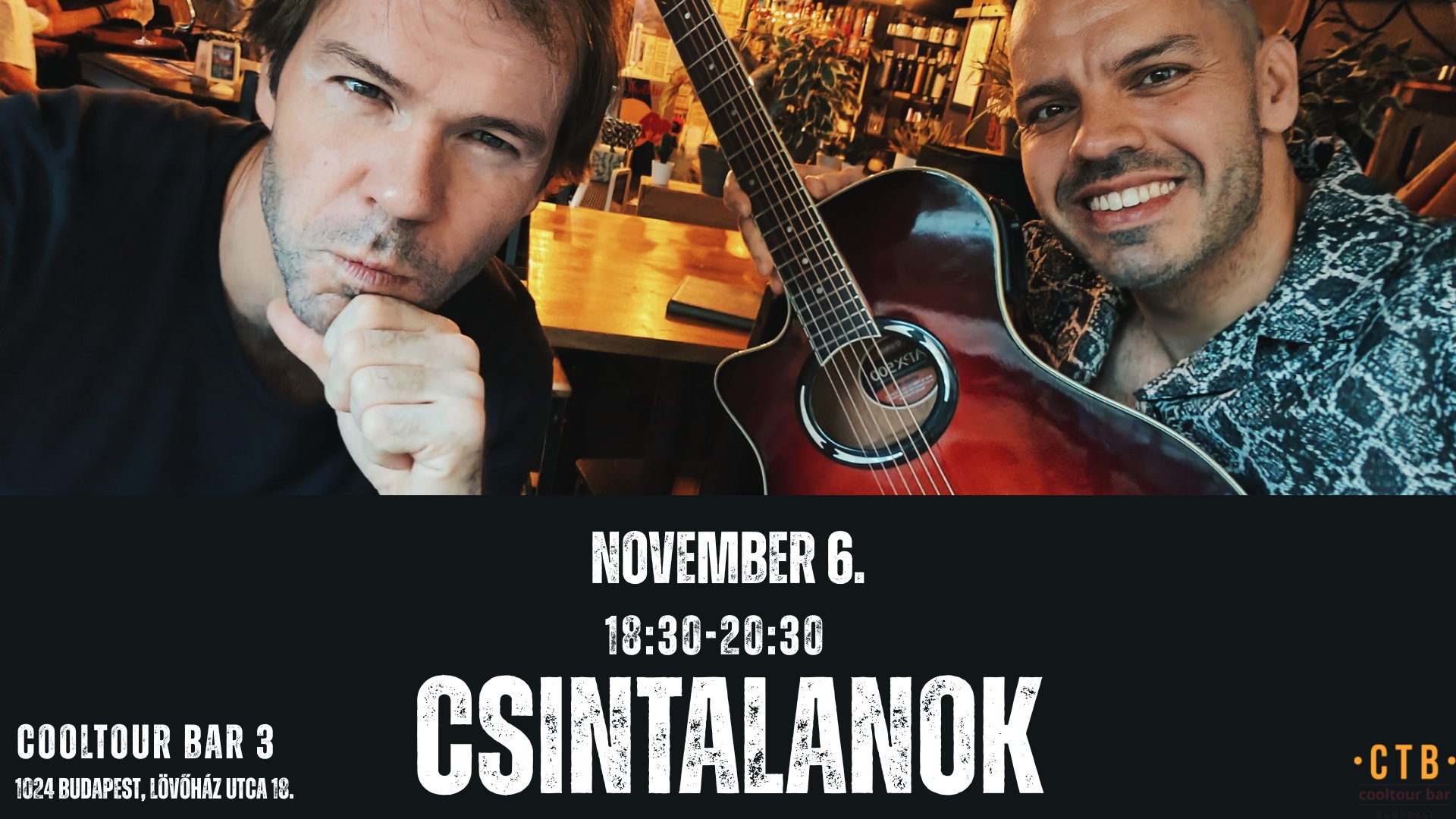 Ingyenes programok Budapesten novemberben – hangulat, zene és élmények a CoolTour Bar 3-ban