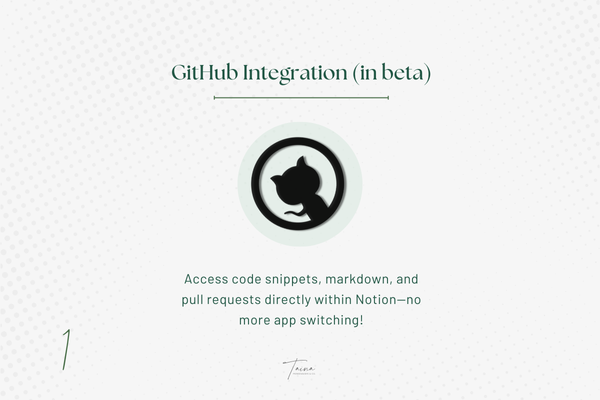 Notion introduces GitHub integration in latest update. Notion introduces GitHub integration in latest update.