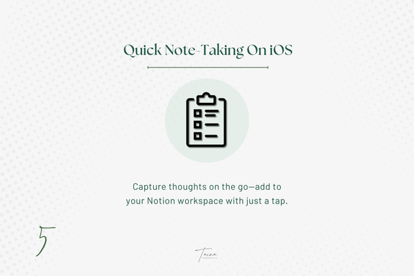 Graphic depicts introduction of a quicker way to take notes using iOS Shortcuts in Notion's latest update. Graphic depicts introduction of a quicker way to take notes using iOS Shortcuts in Notion's latest update.
