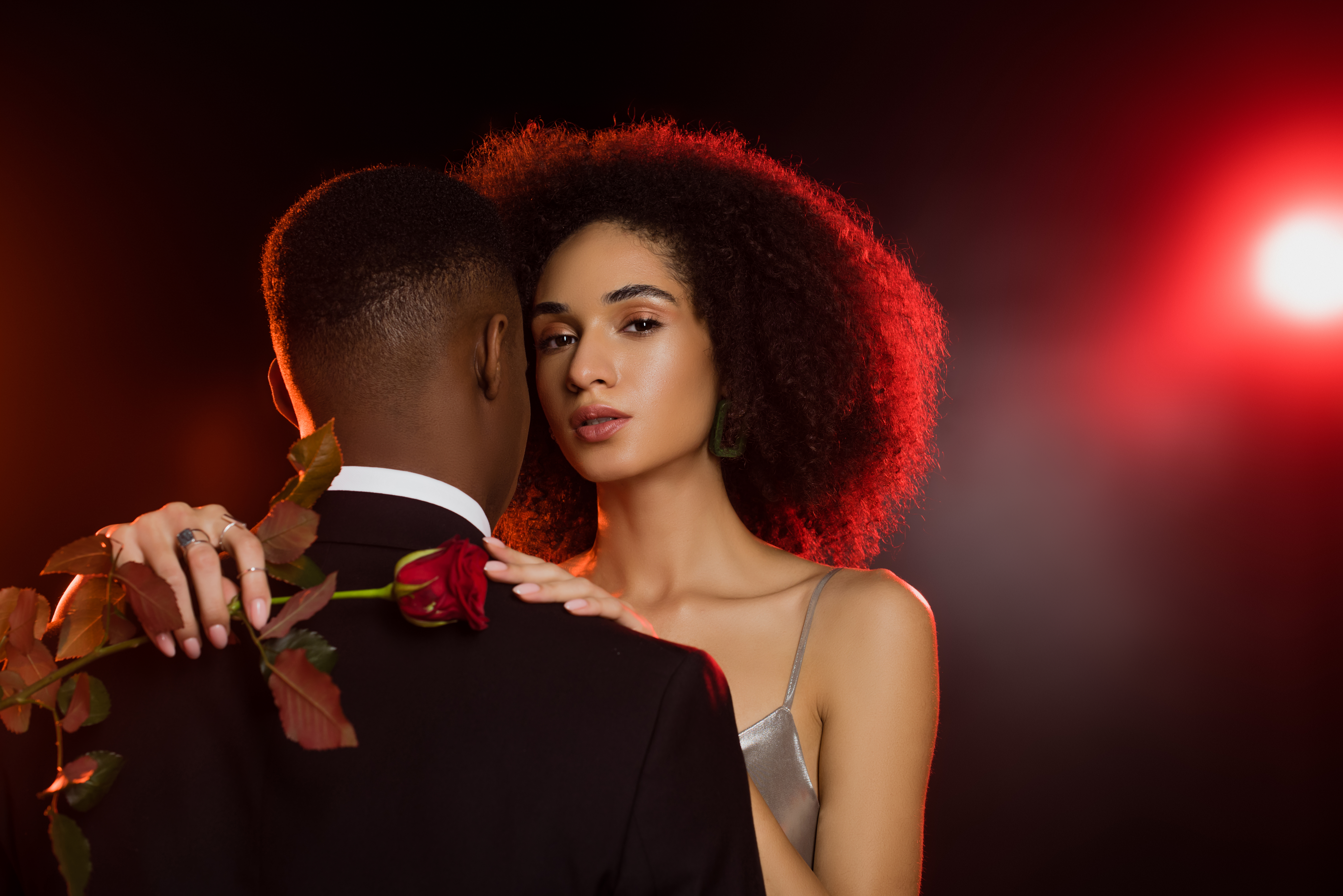 Prom photo of friends having fun