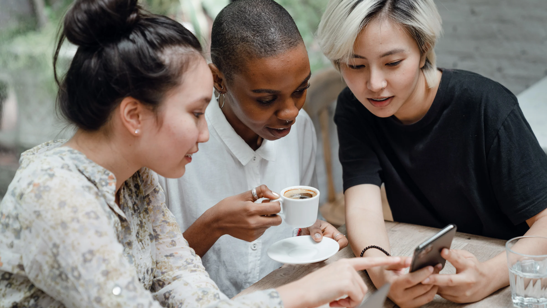 women socializing