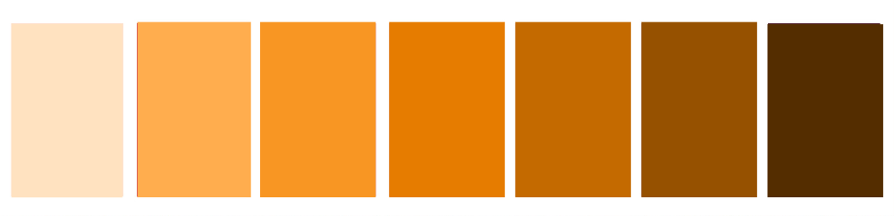 orange palette