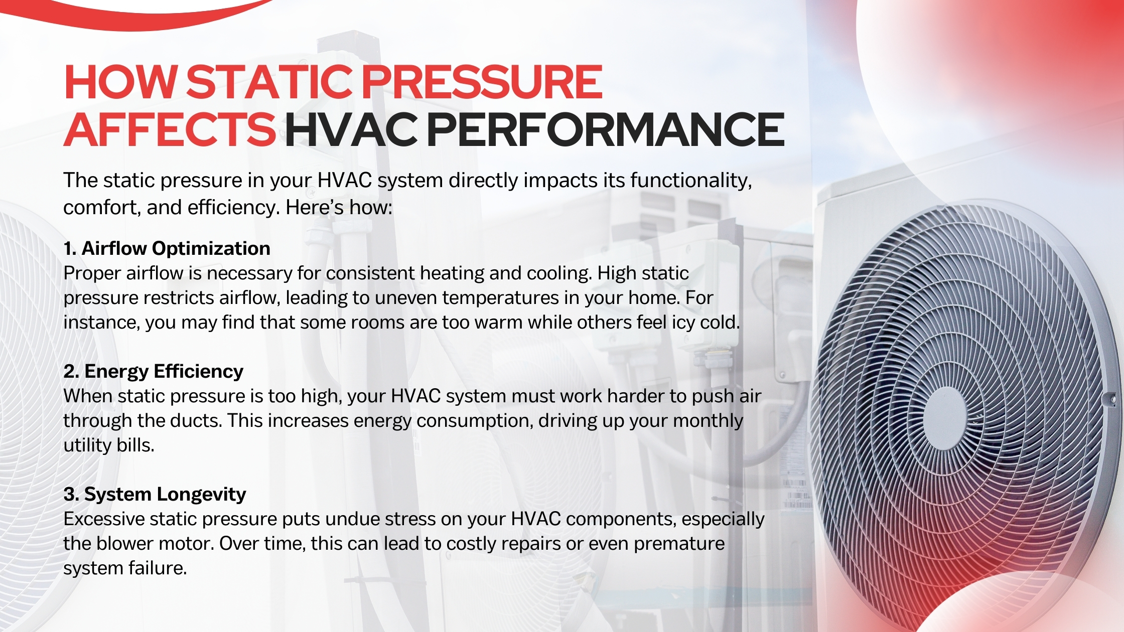 How Static Pressure Affects HVAC Performance