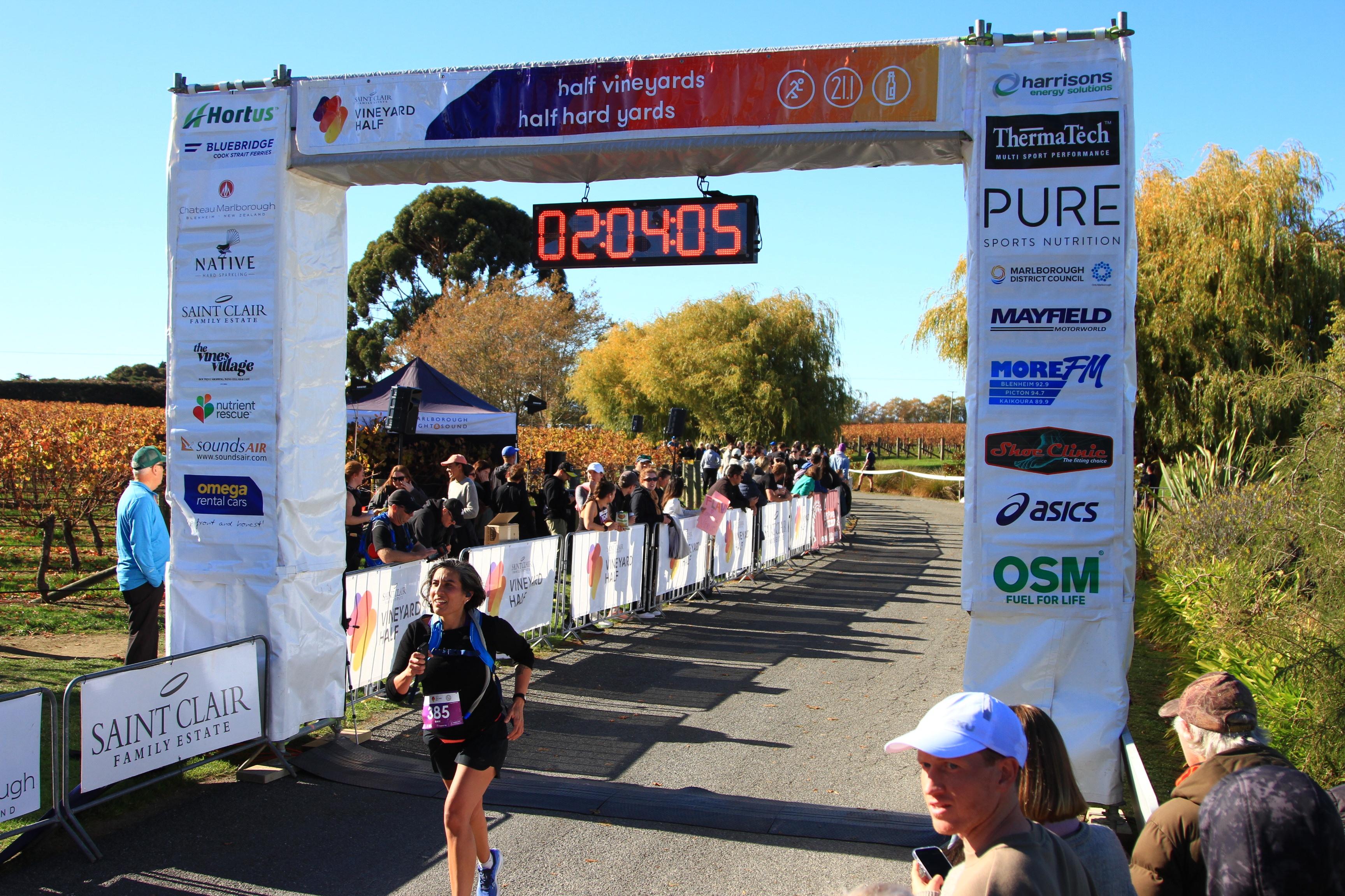 finish line St claire half 2024 finish line St claire half 2024