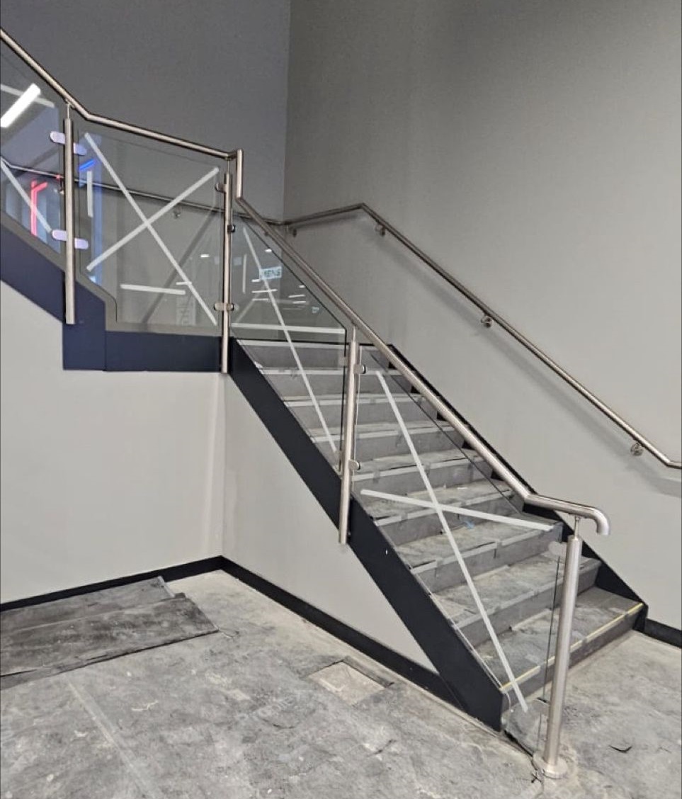 glass staircase