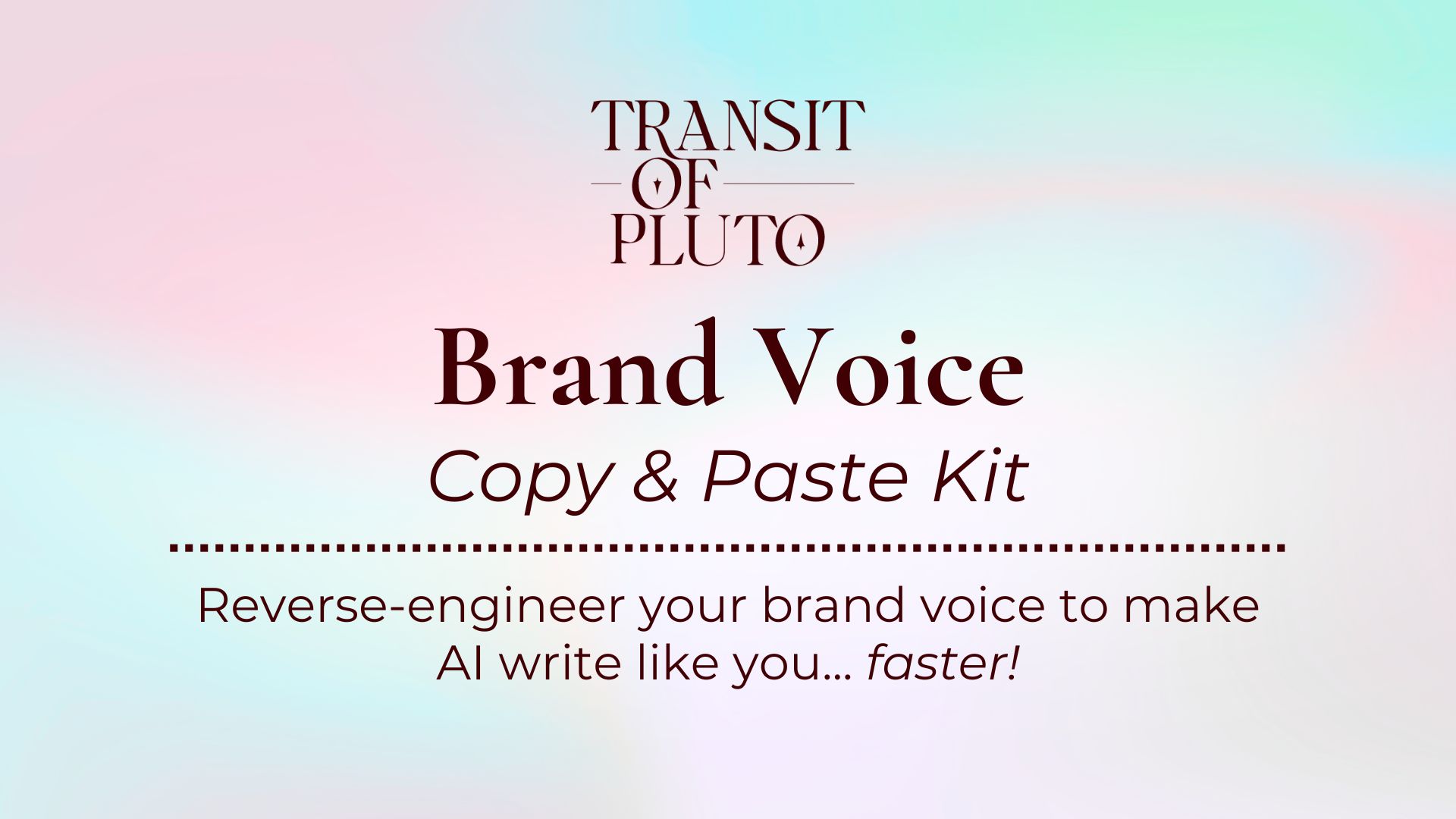 Brand Voice Copy + Paste Kit