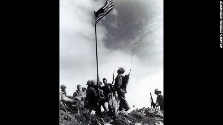 1st Flag to be raised on Iwo Jima