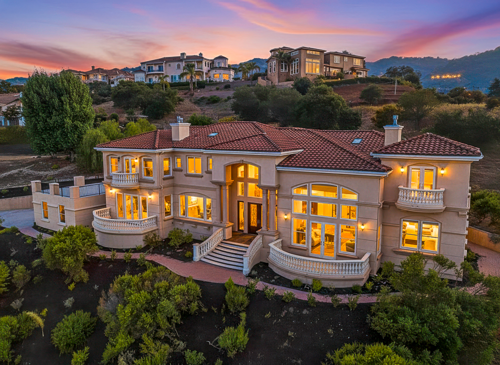 Luxury home at twilight