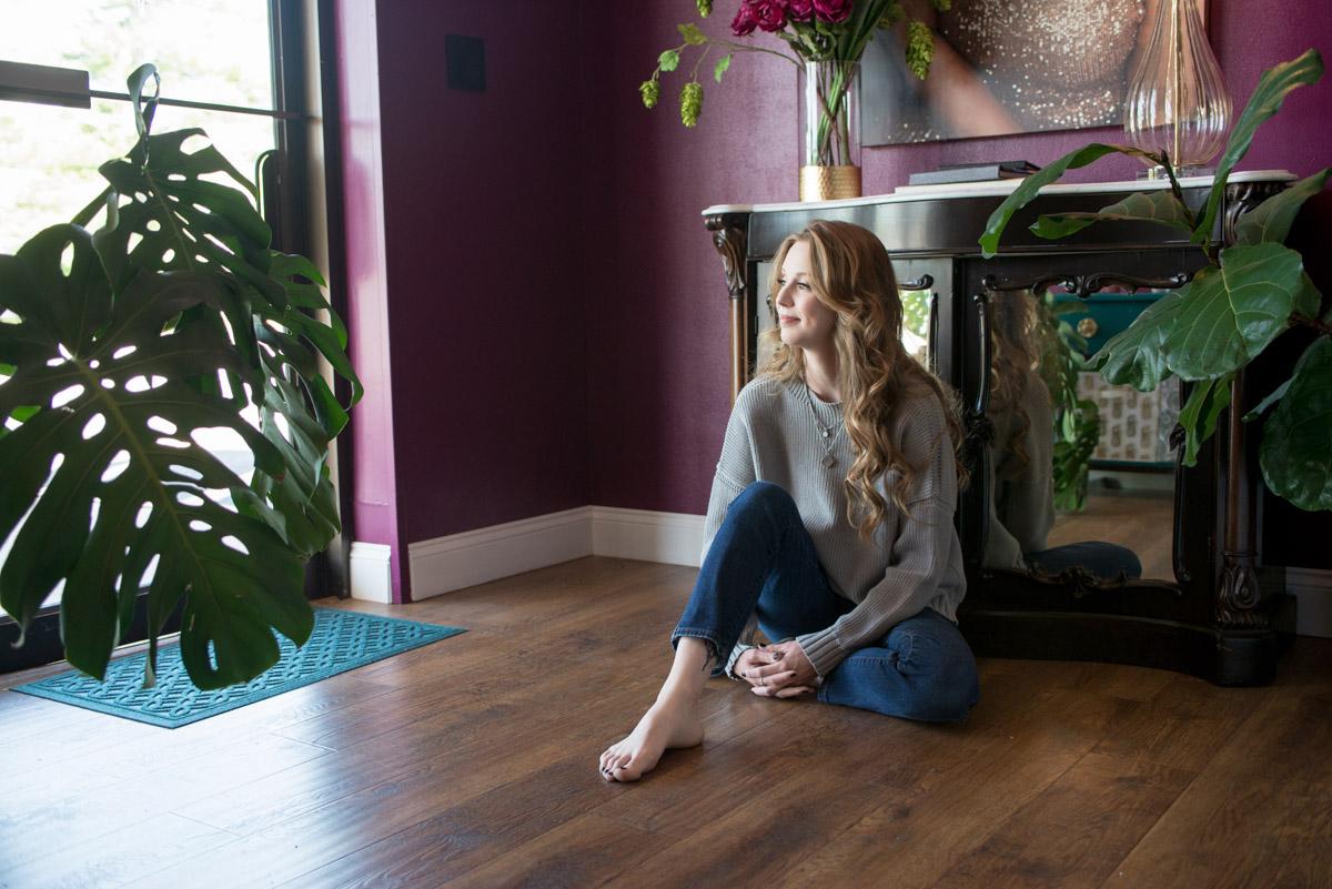 Reflective portrait of Kylie by Cory Powell Photography